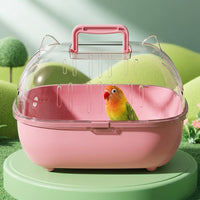 Portable Bird Enclosure for Birds, Portable Bird Carrier Handheld Box, Includes Outdoor Bird Cage for General Purpose Avian Transport