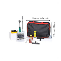 Portable motorcycle ratchet set