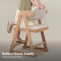 Adjustable Wooden Desk Chair Easy to Clean Material Adjustable Desk Chair