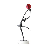 Dance Sculpture Sculptural Dance Figurine Artistic Abstract Sculpture for Simplicity Enthusiasts, Desk, Living Room, Office