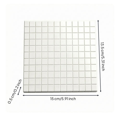 1:12 Scale Wall Decal White Wall Decal Raised Grid Peel and Backsplash