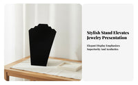 Rear Support Freestanding Necklace Display Board Stepped Top Necklace Holder Stand Tapered Shape