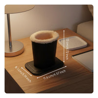 Soft Lined Eyeglass Stand Scratch Resistant Exterior Upright Glasses Holder Keeps Lenses Clean Upright Glasses Stand for Nightstand, Office, Entryway
