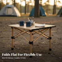 Quick Fold Design Portable Picnic Table Easy Setup Lightweight Picnic Table Sturdy Construction Stable Structure for Picnickers, Apartment Dwellers, Camping, Balcony, Backyard, Beach