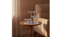 Hexagonal Display Stand Stepped Acrylic Display Stand Clear for Collectors, Retail Counter