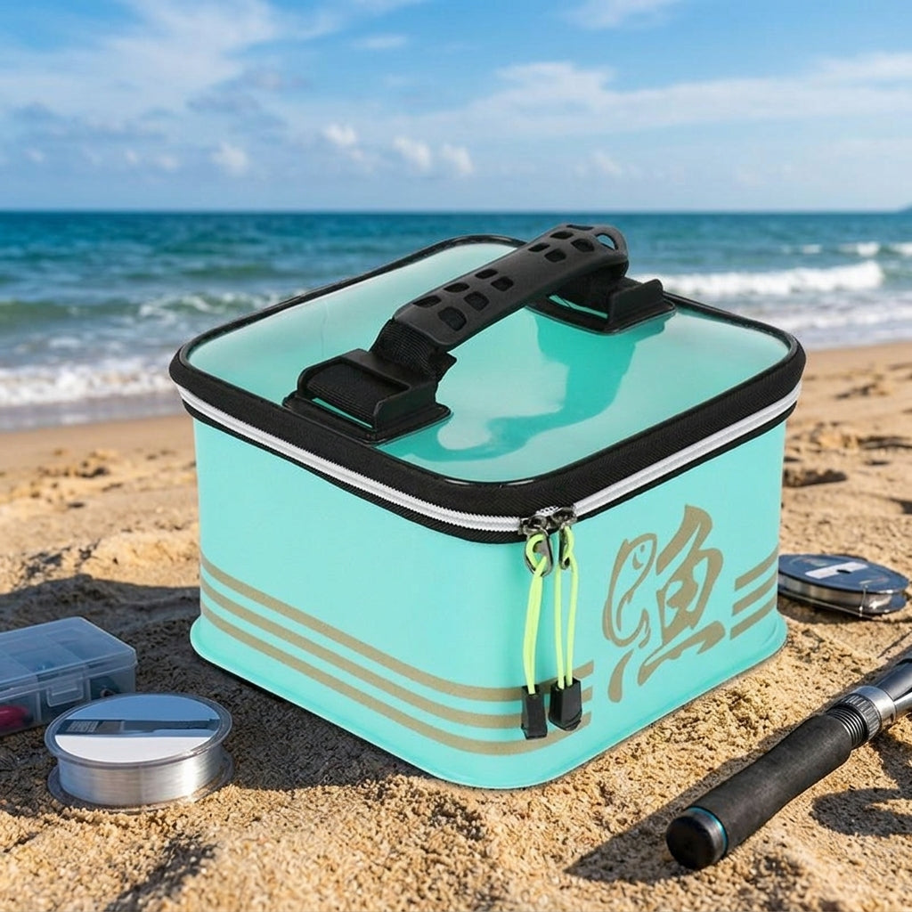 EVA Tackle Box, 68cm, Waterproof, Fishing Bucket, Lure Case, Fishing Storage, Easy to Carry