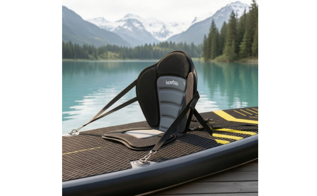 Kayak Seat with Back Support Padded  Deck Seat Ergonomic for Canoeing
