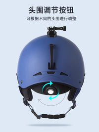 propro滑雪头盔联名时尚帽檐带运动相机支架单双板头盔