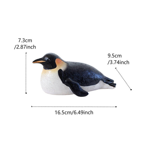 Buoyant Penguin Statue Cute Animal Shape Penguin Pond Decoration Weather-Resistant Outdoor Decor for Aquarium
