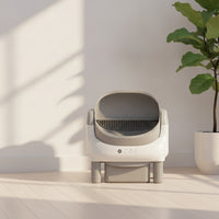 Open-Top Automatic Litter Box Electric Self-Cleaning Cat Litter Box Pet Supply Handsunattended Low Maintenance for Indoor