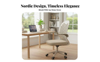 Highspine Reclining Chair with Footrest Height Adjustable rotate Seat for Study