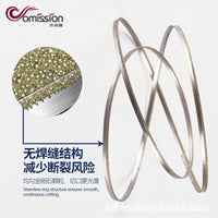 Electrodeposited Diamond Band Saw Blade MD6215 for Cutting Glass, Ceramic, and Non-Metal Materials