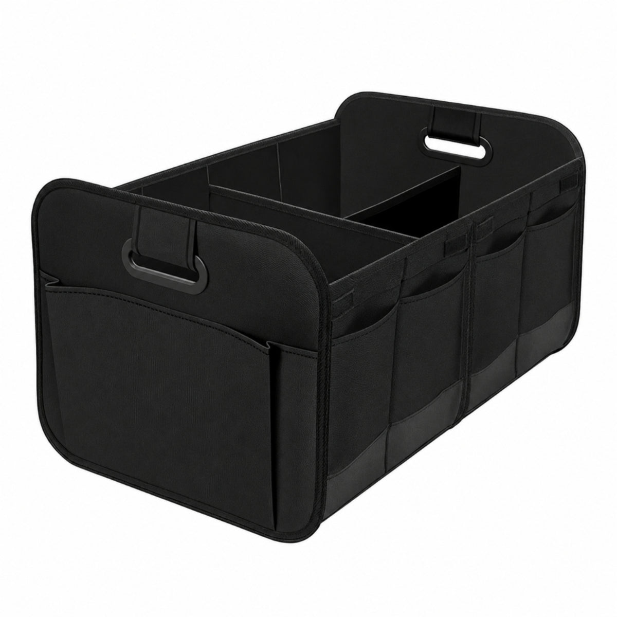 Space-Saving Car Trunk Organizer with Pockets Portable Foldable Trunk Organizer Long-Lasting Sturdy for Travelers, Campers, Road Trips, Camping