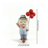 Resin Figurine with Base Decorative Sculpture Painted for Wedding, Couples
