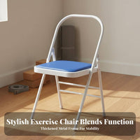 Foldable Iyengar Mind-Body Practice Chair Multi-Functional Mind-Body Practice Auxiliary Chair Stretching Assistance Fitness Equipment Heavy Duty for Beginners, Seniors, Home Gym