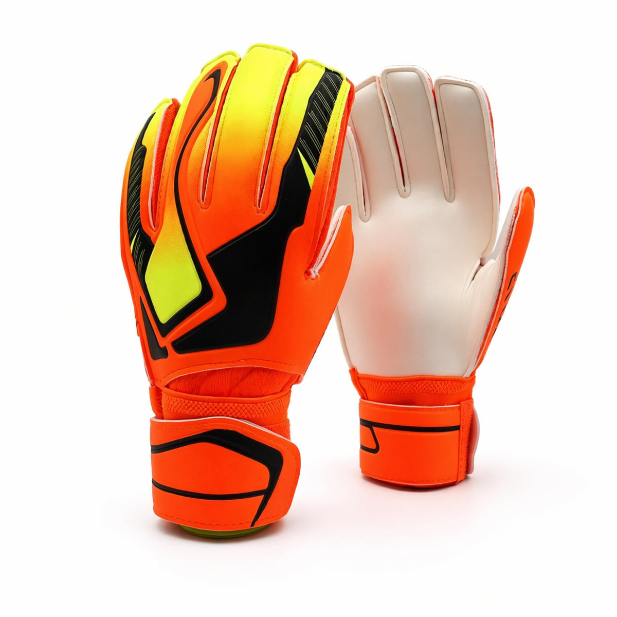 Padded Goalkeeper Gloves with Strap Breathable Goalkeeper Gloves with Finger Saves Adjustable Long-Lasting for Goalkeepers