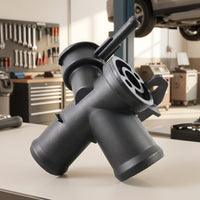 Molded Engine Cooling System Water Outlet Coolant Pipe Plastic Coolant Cooling System Water Pipe Direct Replacement Pipes Easy to Install