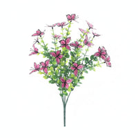Greenery Eucalyptus Butterfly Spray Realistic Look Artificial Butterfly Branch Reusable Artificial Eucalyptus Stem for Tabletop
