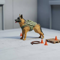 1/64 Scale Dog Figurine Gift Idea for Miniature Scene Builders