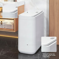 Slim Trash Bin with Lid Platzsparend Narrow Wastebasket with Lid Kompakt