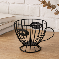 Luxury Retro Fruit Basket, Metal Wire Fruit Bowl for Dining Table, Cup Shaped Tabletop Storage, Sculptural Design