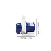 Immersible water circulator, extremelyquiet circulation pump for aquatic habitats, mini filtration, fish tanks, ponds, water features, hydroponics.