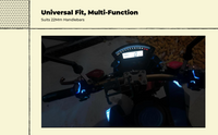 Waterproof LED Controller for Motorcycle & Scooter Handlebar
