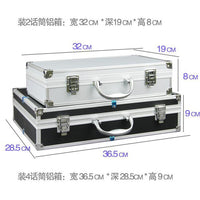 Aluminum Case for 8 Handheld Microphones with Foam Protection