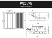 B款房车单层双层电动折叠踏步拖挂车带灯迎宾踏板铝合金手动踏步