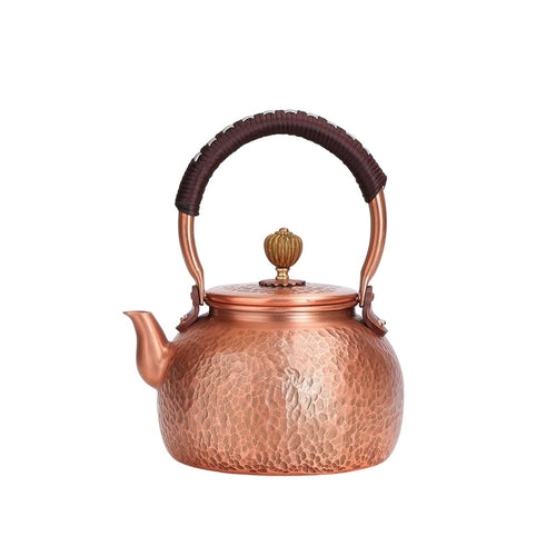 Copper Tea Kettle Elegant Tea Kettle with Lid Coating Teapot for Home