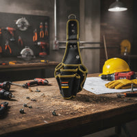 Quick-Release Snap-on Tool Pouch Structured Tool Pouch with Belt Clip Reinforced Tear-Resistant for Job Site, Workshop