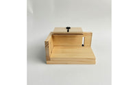 Wooden Label Positioning Stand Manual Labeling Stand with Ruler for Workshops