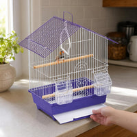 Small Metal Bird Cage for Parakeets Finches Canaries Breeding