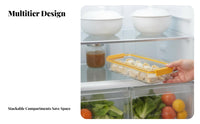 Stackable Dumpling Box Airtight closure Freezer Organizer Multitier for Parents
