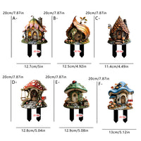 Fairy Tale Fairy House 2D Acrylic Garden Decoration