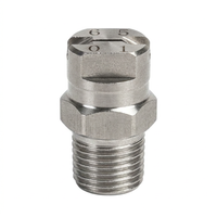 Spray Tip 4BSPT Male Thread, 304 Stainless Steel Industrial Spray Nozzle, Flat T #variant:Orifice 0.66mm