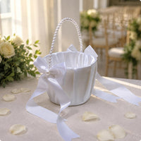 Wedding Flower Girl Basket Romantic Design Decor Luxurious Look for Girls