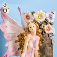 厂家现货欧式天使花瓶摆件创意客厅桌面装饰品树脂工艺品批发代理