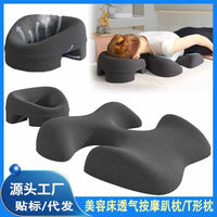 Memory Foam Face Down Pillow for Beauty Salon Bed with Hole for Breathing