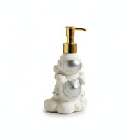 Astronaut Soap Dispenser Novelty Design Sanitizer Bottle Cloud Base for Vanity