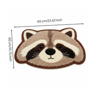 Cartoon Creature Bath Mat Quick-Drying Absorbent Bathroom Rug Brown Border