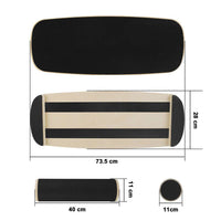 Wooden Balance Board for Fitness, Surfing and Skiing Training, Rehabilitation Balance Trainer