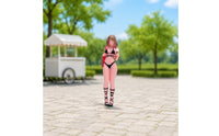 Street-Style Miniature Female Figurine Detailed 1/64 Scale Figure Realistic Miniature People Figure Lifelike for Hobbyists