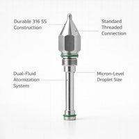 Stainless Steel Spray Nozzle, Nozzle Dry Industrial Humidifier, Dust Suppression #variant:304 Stainless Steel Single Nozzle