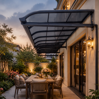 Awning Sun Shade, Polycarbonate Sun Shade, Aluminum Alloy, UV Protection, For Windows, Balcony Shade, Outdoor