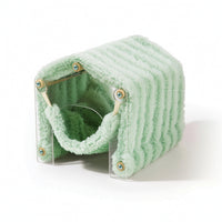 Pet Hideout with Hammock Soft Small Pet Tunnel Bed Clear for Hamsters