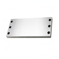 Machined Mounting-Plate Angled Ends Metal Hardware Brushed Silver