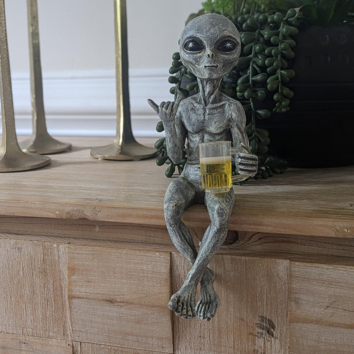 Gray Alien Drinking