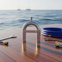 Anti-Siphon Valve Marine Check Valve Rustproof Boat Vented Loop for Bilge Pump Discharge Lines