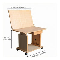 Adjustable Still Life Table Rectangular Studio Furniture for Sketching, Copying